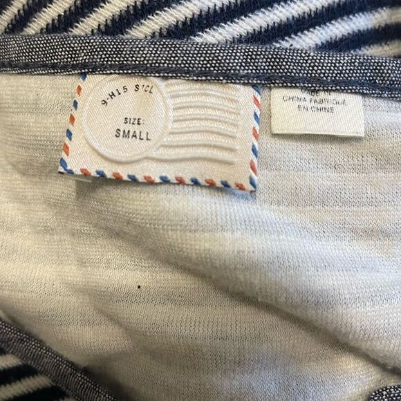 Anthropologie Postmark Striped Henley Tunic - Picture 7 of 8